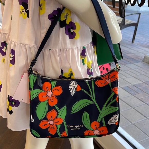 kate spade Handbags - Kate Spade The Litte Better Sam Daisy Vines Small Shoulder Bag
Rich Navy